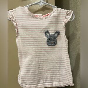 Girls Baby Boden bunny top